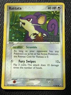 Pokemon Rattata 71/109 Ex Team Rocket Returns Reverse Holo Stamped Near Mint - Image 1