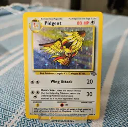 Pokemon Card WOTC TCG 1999 Pidgeot 8/64 Holo Rare Jungle Set - Image 1