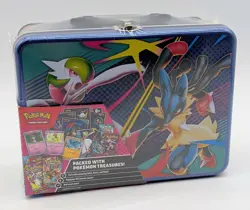 New Pokemon TCG Collector Treasure Chest Lunch Box Tin 2025 - Image 1