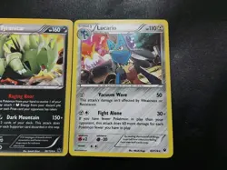Tyranitar 56/124 & Lucario 63/124 Cosmos Holo Rare Fates Collide Pokemon Set NM - Image 3