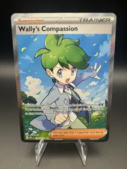 Pokemon TCG Wally's Compassion 176/132 ME01 Mega Evolution Full Art Trainer - NM - Image 1