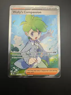 Pokemon TCG Wally's Compassion 176/132 ME01 Mega Evolution Full Art Trainer - NM - Image 4