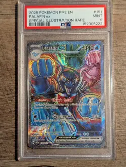 2025 POKEMON PRE EN | SPECIAL ILLUSTRATION RARE #151 PALAFIN EX PSA 9 - Image 1