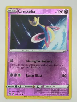 Cresselia 074/196 Holo Rare Lost Origin Pokemon Moderately Played - Image 2