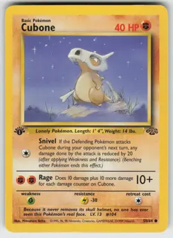 Cubone Jungle 50/64 Common MP Pokemon - Image 1