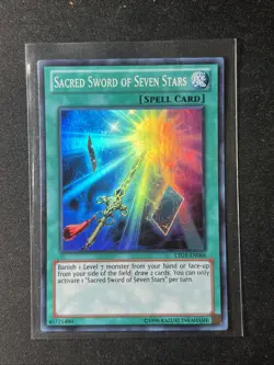 Sacred Sword of Seven Stars - LTGY-EN066 - Super Rare Unlimited NM Yugioh - Image 1
