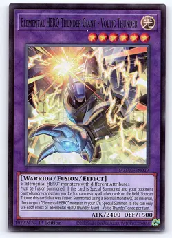 Elemental HERO Thunder Giant - Voltic Thunder MZMU-EN029 Yu-Gi-Oh 1st Edition NM - Image 1
