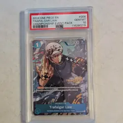 ONE PIECE CHAMPIONSHIP 2024 EVENT #8 TRAFALGAR LAW PSA 10 with Guard - Image 2