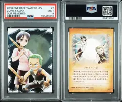 PSA9 One Piece Wafers Card Zoro Kuina - Image 5
