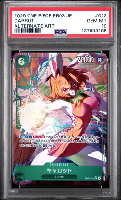 Carrot 013 Alternate Art One Piece Japanese PSA 10 EB03 - Image 1