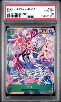 Uta 061 Alternate Art One Piece Japanese PSA 10 EB03 - Image 1