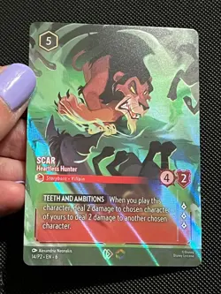 Disney Lorcana Scar Heartless Hunter Set 6 Enchanted Promo Edition - Image 2