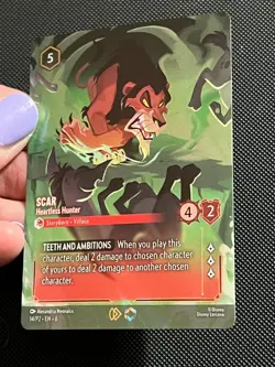 Disney Lorcana Scar Heartless Hunter Set 6 Enchanted Promo Edition - Image 3