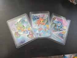 Pokemon First Partner Illustration Collection - Chimchar Turtwig Piplup Set - Image 1