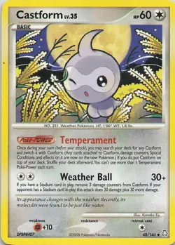 Castform Uncommon Legends Awakened 48/146 MP - Image 1