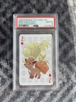 *POP 4*2006 Pokemon Center 10th Anniversary Playing Card PSA 10 Ninetails/Vulpix - Image 3