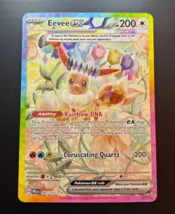 Eevee ex 167/131 Prismatic Evolutions Special Illustration Rare Near Mint - Image 1