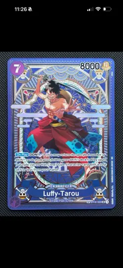 Bandai ONE PIECE Card Game Luffy-Tarou ST18-005 SP Foil Character 8000 - Image 3