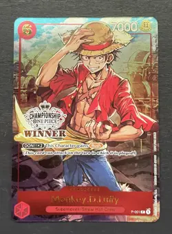 2023 One Piece EN Store Championship Winner #001 Monkey D Luffy - Image 1