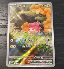 Pokemon Paldean Fates Pawmi Illustration Rare Card 226/091 NM - Image 1