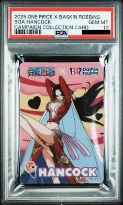 PSA 10 One Piece Wafers Card Boa Hancock Campaign Collection Card Baskin Robbins - Image 1