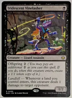 Mtg Iridescent Vinelasher Bloomburrow Regular Id 430 - Image 1