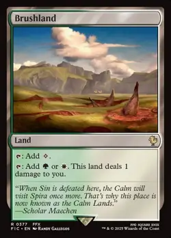 Brushland #377 (NM) - MTG - Universes Beyond Final Fantasy Magic: The Gathering - Image 1