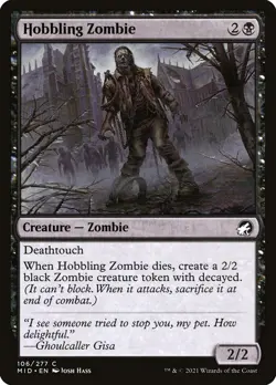 Magic the Gathering (mtg): MID: Hobbling Zombie (x 4) - Image 1