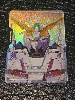Resource (Unicorn Gundam) - Newtype Rising #R-003 C+ - Gundam Card Game - Image 1