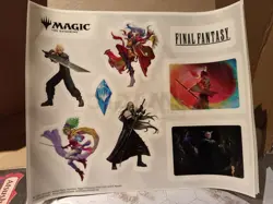 Final Fantasy Sticker Sheet: Magic the Gathering RARE PROMO - Image 1