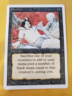1994 MTG Magic: The Gathering SACRIFICE Revised CCG TCG NM - Image 1