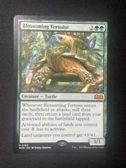 Magic The Gathering Blossoming Tortoise Wilds of Eldraine - Image 1