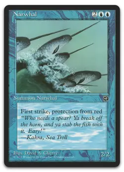 Narwhal (LP) Homelands HML Magic MTG - Image 1