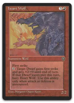 Heart Wolf (LP) Homelands HML Magic MTG - Image 1