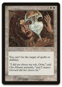 Ivory Mask #24 (LP) Mercadian Masques MMQ Magic MTG - Image 1