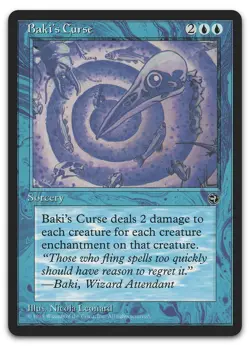 Baki's Curse (LP) Homelands HML Magic MTG - Image 1
