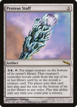 Proteus Staff #230 (MP) Mirrodin MRD Magic MTG - Image 1