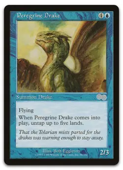 Peregrine Drake #88 (LP) Urza's Saga USG Magic MTG - Image 1