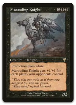 Marauding Knight #110 (LP) Invasion INV Magic MTG - Image 1