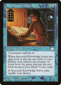Ancestral Knowledge (MP) Weatherlight WTH Magic MTG - Image 1