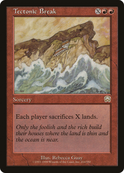 Tectonic Break #216 (MP) Mercadian Masques MMQ Magic MTG - Image 1