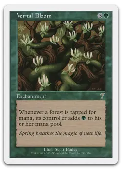 Vernal Bloom #281 (LP) 7th Edition 7ED Magic MTG - Image 1