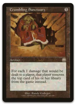 Crumbling Sanctuary #292 (LP) Mercadian Masques MMQ Magic MTG - Image 1