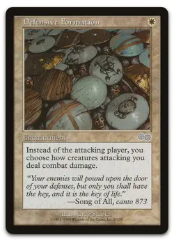 Defensive Formation #9 (LP) Urza's Saga USG Magic MTG - Image 1