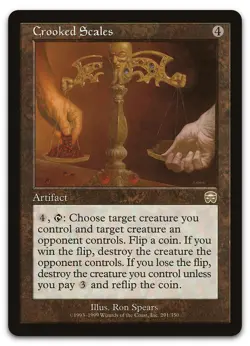 Crooked Scales #291 (LP) Mercadian Masques MMQ Magic MTG - Image 1