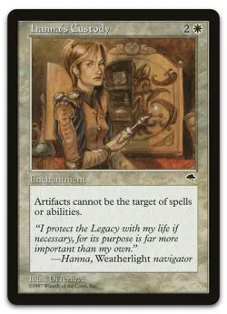 Hanna's Custody #22 (LP) Tempest TMP Magic MTG - Image 1