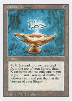 Aladdin's Lamp (MP) Revised Edition 3ED Magic MTG - Image 1