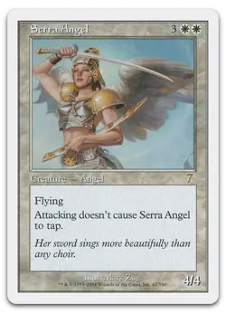 Serra Angel #42 (LP) 7th Edition 7ED Magic MTG - Image 1