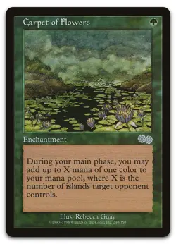 Carpet of Flowers #240 (NM) Urza's Saga USG Magic MTG - Image 1