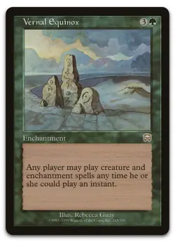 Vernal Equinox #283 (LP) Mercadian Masques MMQ Magic MTG - Image 1